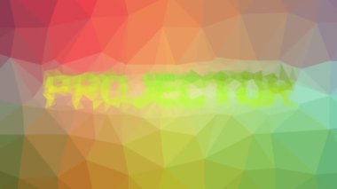 Projektör garip tesselleştirilmiş döngüyü çözüyor. Titreşen çokgenler.