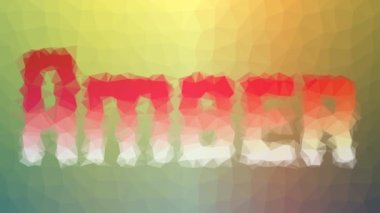 Amber garip bir şekilde ortaya çıkıyor. Döngüsel döngü. Titreşimli çokgenler.