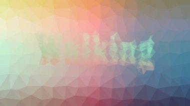 Yürüyen tekno tesselleme döngüler animasyon çokgenler