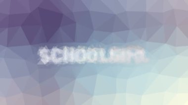 Liseli kız garip tesselleştirilmiş döngüler titreşimli çokgenler çözüyor.