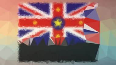 Niue Flag ISO: NU garip bir tessellasyon gibi görünüyor.