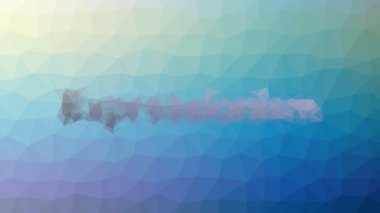 Ekspresyonizm Modern Tesselleştirme Döngüsü Animasyon Çokgenleri