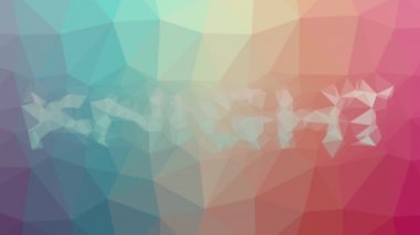 Şövalye garip tesselleştirilmiş döngüleri çözüyor animasyon üçgenleri