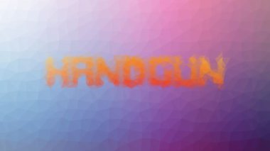 Tabanca tuhaf bir şekilde ortaya çıkıyor. Döngü, hareket eden üçgenler.