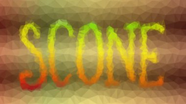 Çörek soluk tekno tesselleştirilmiş döngü canlandırmalı üçgenler