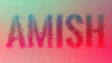 Amiş solgunluğu garip tesselleme döngüsü animasyon üçgenleri