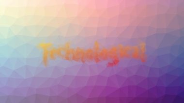 Teknolojik Çözümleme Tekno Tessellasyon Döngüsü Canlandırılmış Üçgenler