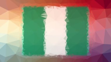 Nijerya Bayrağı ISO: NG çözünen tekno tesselleme döngüsü titreşim çokgenleri