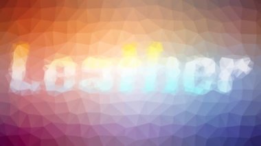 Deri rengi soluklaşır garip tessellasyon döngüsü canlandırılmış üçgenler