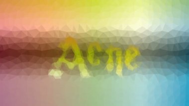 Akne çözünen ilginç tesselleştirilmiş döngü titreşimli çokgenler