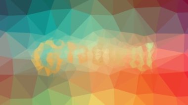 Gradyan çözünürlüğü ilginç tessellasyon hareket eden çokgenler