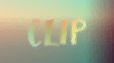Değişik tesselleştirilmiş klip hareket eden çokgenler