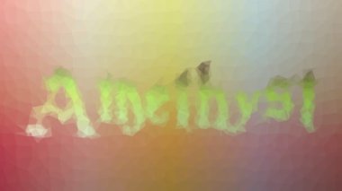 Ametist teknolojik tesselleştirme döngü hareketli çokgenler