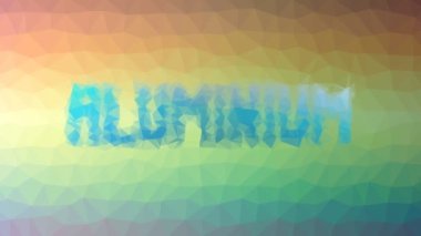 Alüminyum çözünen modern tessellasyon döngü hareketli üçgenler