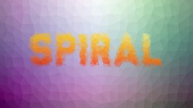 Spiral görünümlü tekno tesselleştirilmiş döngü titreşimli çokgenler