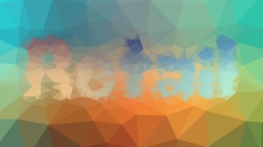 Perakende tuhaf tesselleştirilmiş döngü animasyon çokgenler