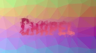 Şapel tuhaf tesselleştirilmiş halkalar hareket eden üçgenler halinde.