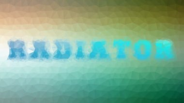 Radyatör küçültme tekno tesselleme döngüsü canlandırılmış üçgenler