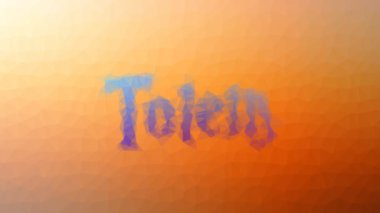 Totem solan modern tesselleştirilmiş döngü hareketli üçgenler