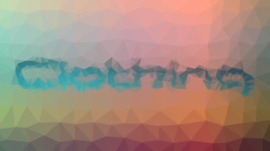 Giysiler ortaya çıkıyor tekno tesseling döngüler animasyon çokgenler