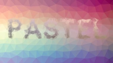 Pastel ilginç tesselleştirilmiş döngü titreşim üçgenleri çözüyor