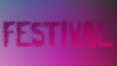 Festival sönük teknolojik tesselleme döngüsü canlandırılmış üçgenler