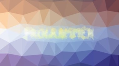 Programcı soldu ilginç tesselleme döngüsü animasyon çokgenleri