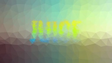 Meyve suyu ilginç bir şekilde ortaya çıkıyor. Döngü hareketli üçgenler.