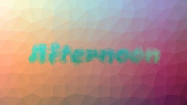 Öğleden sonra garip tesselleştirilmiş döngüler titreşimli çokgenler çözülüyor.