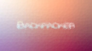 Sırt çantalı soluk modern tesselleme döngüsü canlandırmalı üçgenler