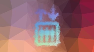 Asansör tuhaf tessellasyon çözünür hareket eden üçgenler