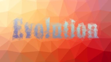 Evrim, teknolojik Tessellasyonu eritiyor. Hareket eden üçgenler.