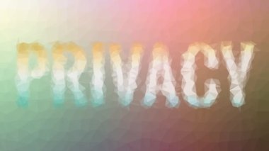 Gizlilik soluklaşması teknolojik tesselleme döngüsü canlandırılmış üçgenler