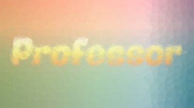 Profesör ortaya çıkıyor. Modern Tesselleştirme döngüsü. Animasyon üçgenleri.