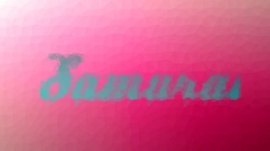 Samuray tekno tesselleme döngüsü hareket eden üçgenler