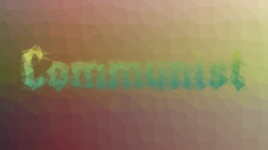 Komünist Görünüşü İlginç Tesselleştirme Döngüsü Canlandırılmış Üçgenler