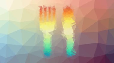 Çatal çatal çatal çatal çatal çatal takımları kaybolur garip tesseling döngüsü animasyon çokgenler