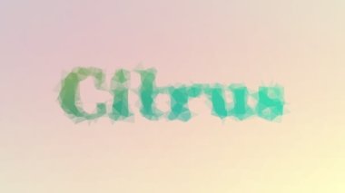 Citrus çözünürlüğü ilginç tesselleme döngüsü titreşim üçgenleri