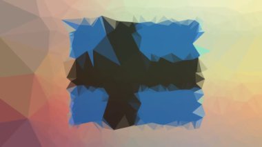 ?Land Adaları Bayrağı ISO: AX Modern tesselleme döngüsü animasyon çokgenleri