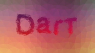 Dart modern tesselleme döngüsü hareketli üçgenler