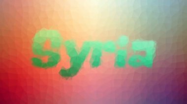 Suriye ilginç tesselleme döngüsü titreşim üçgenleri çözüyor