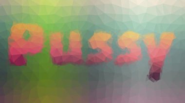 Pussy fade strange tessellated looping pulsing polygons