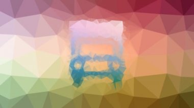 Kamyon tekno-tesselleştirilmiş döngü titreşimli üçgen.