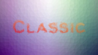 Klasik görünümlü tuhaf tesselleştirilmiş döngülü titreşimli üçgenler.