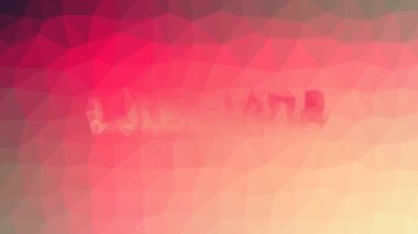 Ljubljana ilginç tesselleştirilmiş döngü animasyon üçgenleri soldur