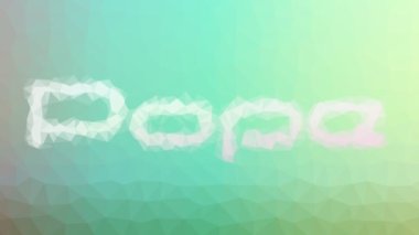 Papa sönük garip tesselleme döngüsü animasyon çokgenleri