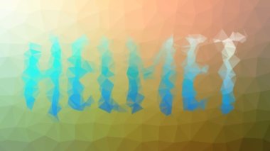 Miğfer kaybolur Garip tesselleme döngüsü animasyon çokgenleri