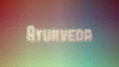 Ayurveda modern tesselleştirilmiş döngü hareketli üçgenler