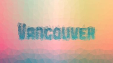 Vancouver sönük tekno tesselleme döngüleme titreşim çokgenleri