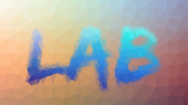 Laboratuvar solgunluğu tekno tesselleme döngüsü canlandırılmış çokgenler